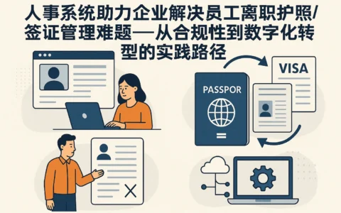 人事系统助力企业解决员工离职护照/签证管理难题——从合规性到数字化转型的实践路径