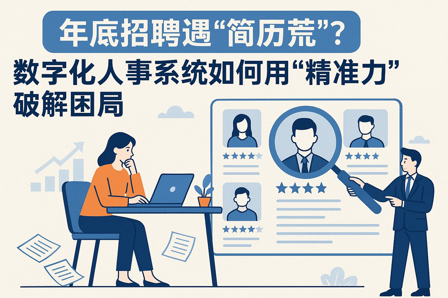 年底招聘遇“简历荒”？数字化人事系统如何用“精准力”破解困局