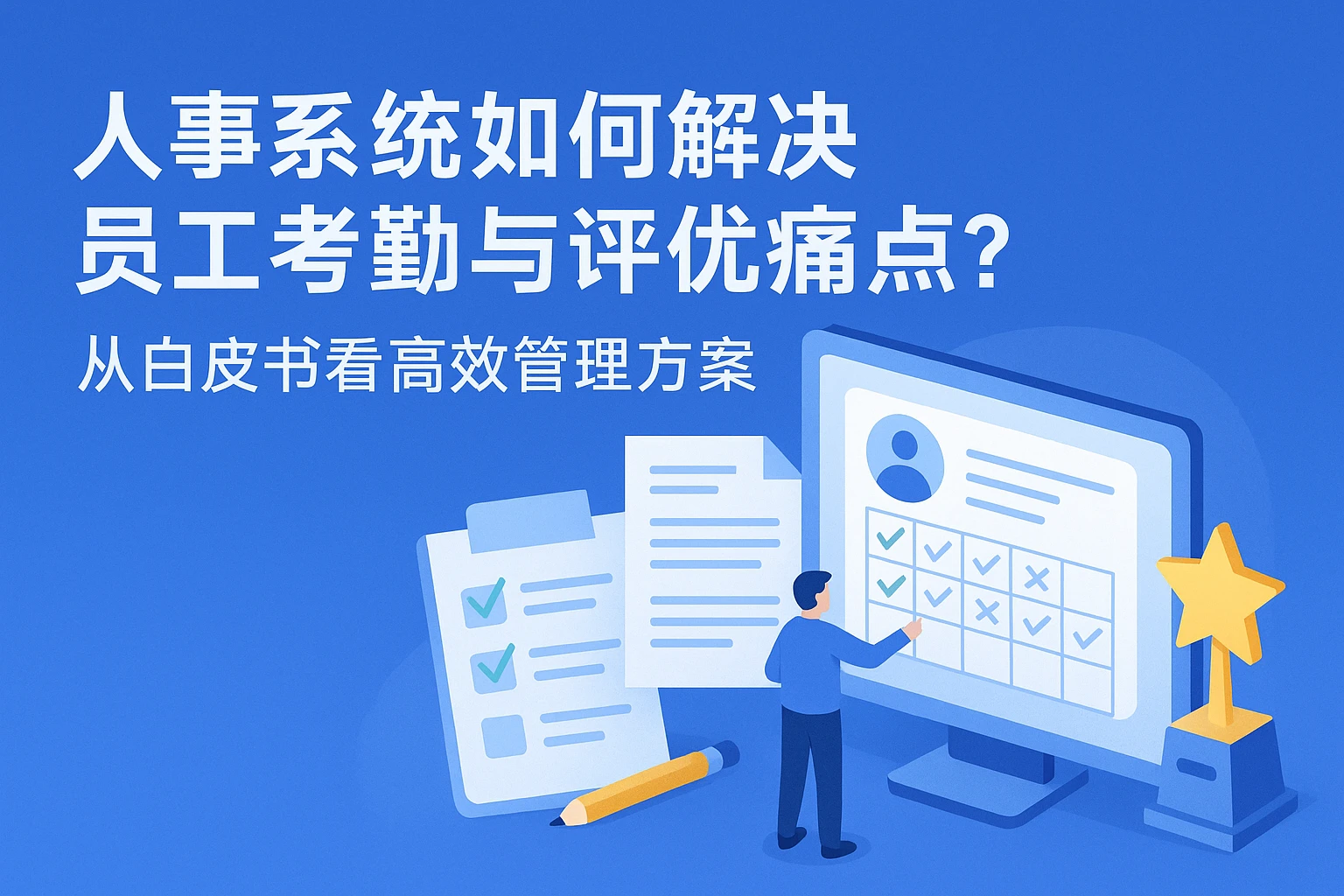人事系统如何解决员工考勤与评优痛点？从白皮书看高效管理方案