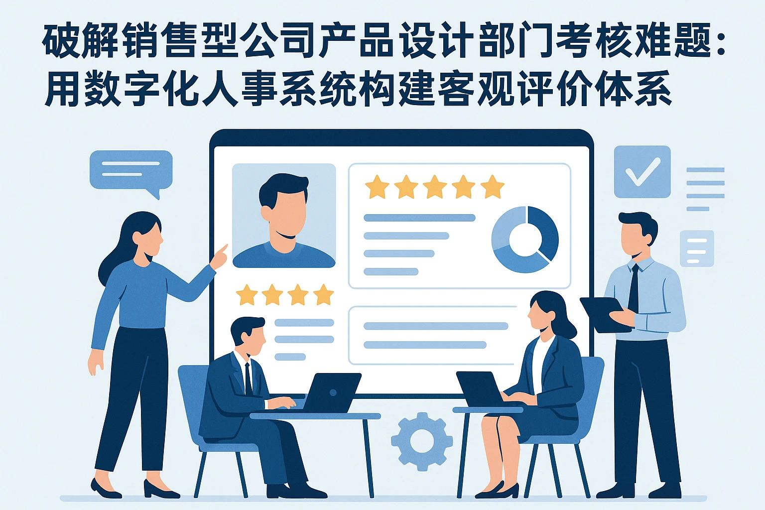 破解销售型公司产品设计部门考核难题：用数字化人事系统构建客观评价体系