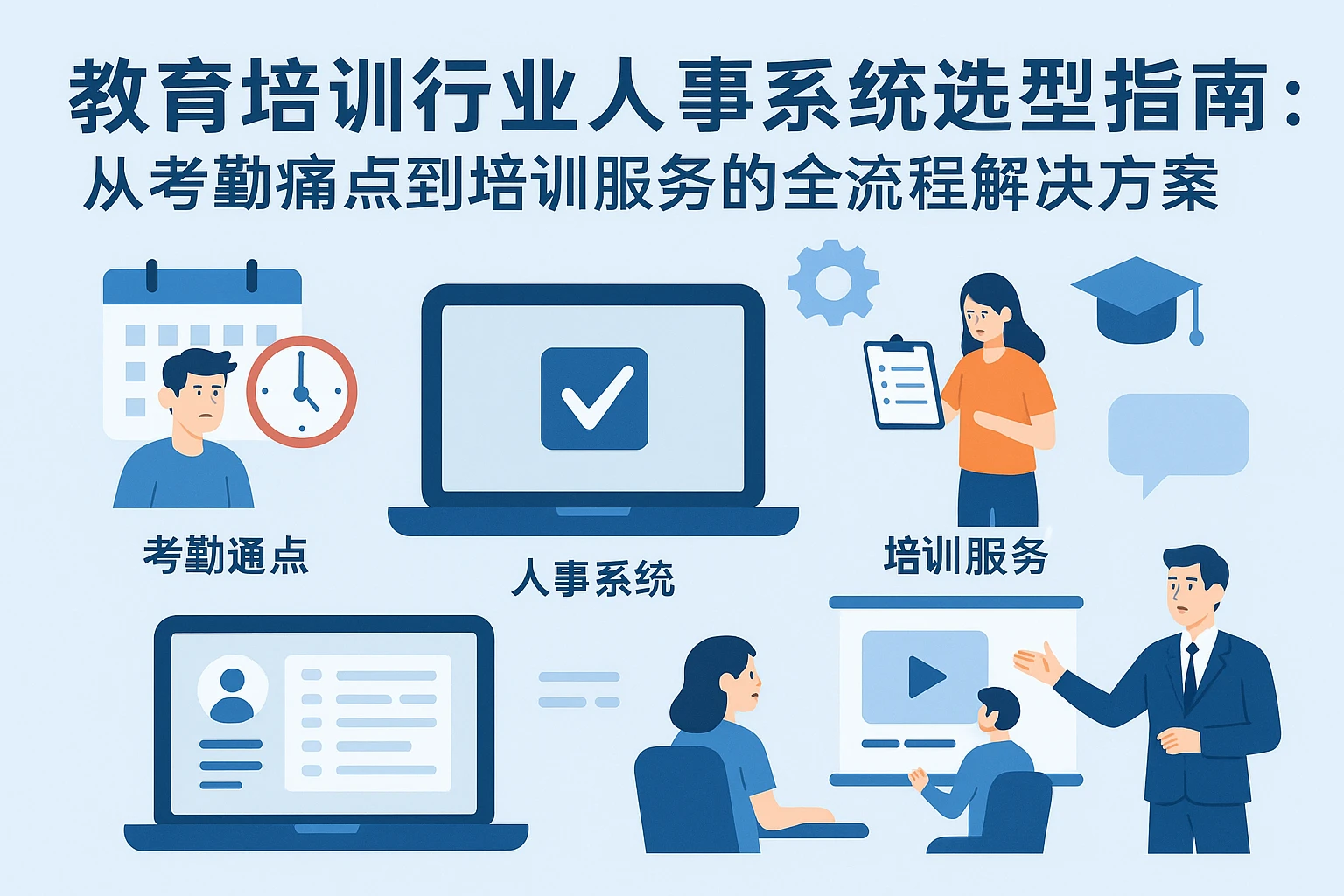 教育培训行业人事系统选型指南：从考勤痛点到培训服务的全流程解决方案