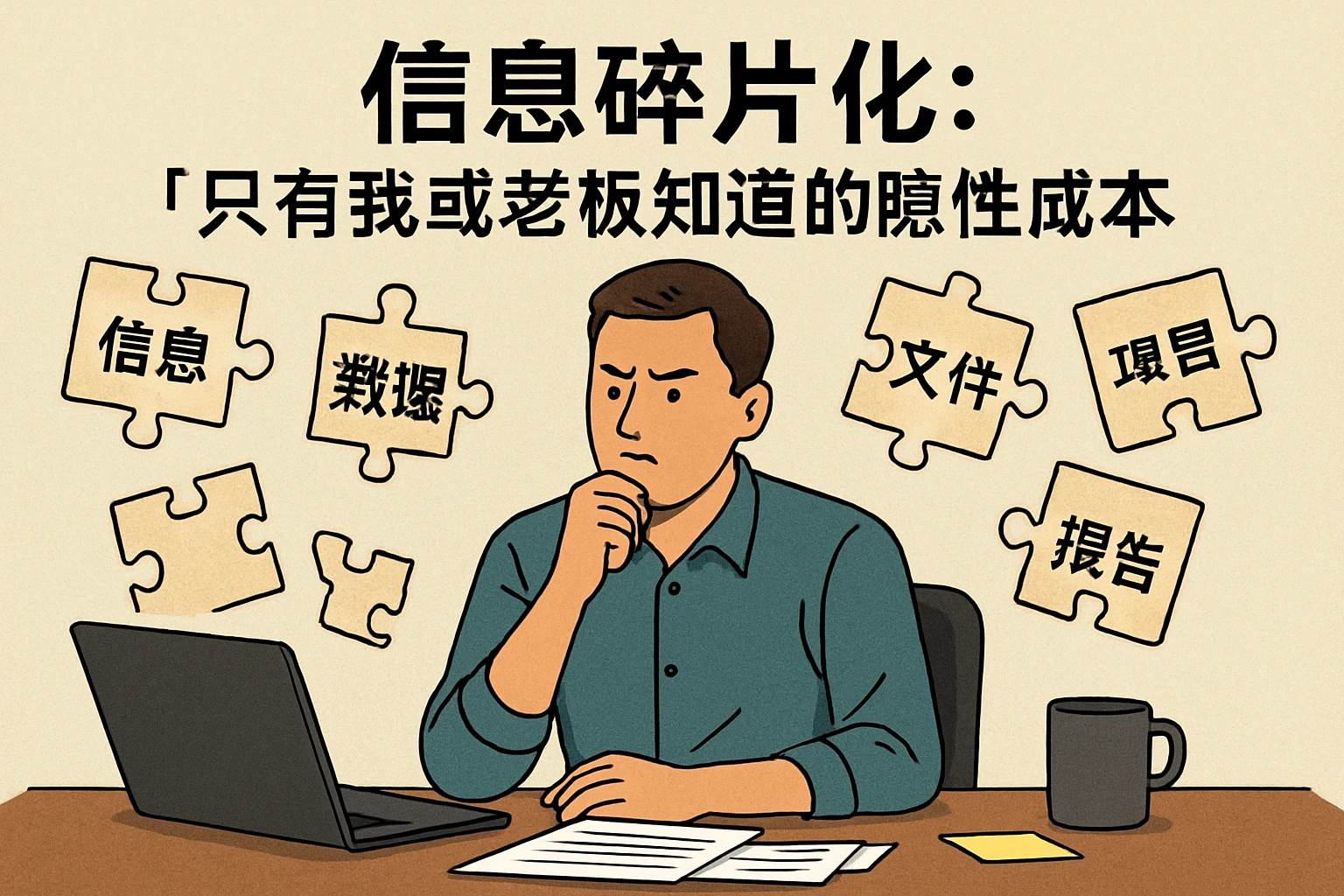 1. 信息碎片化：“只有我或老板知道”的隐性成本