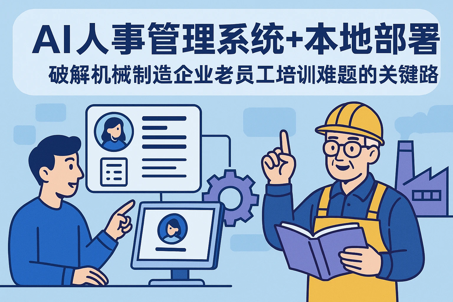 AI人事管理系统+本地部署：破解机械制造企业老员工培训难题的关键路径