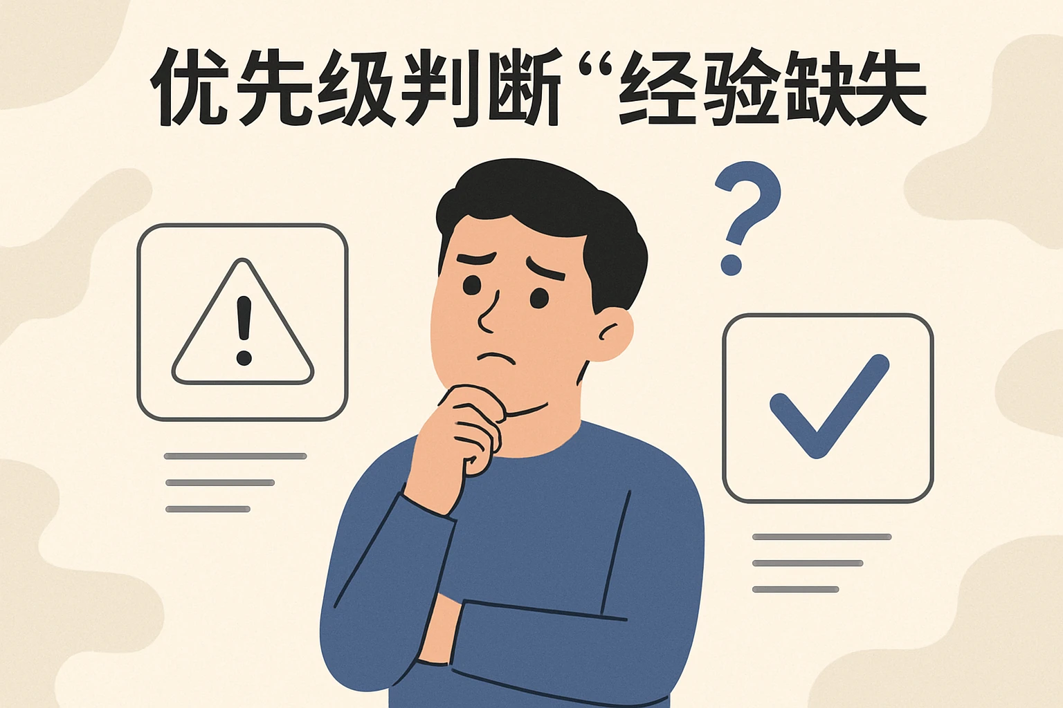 2. 优先级判断的“经验缺失”