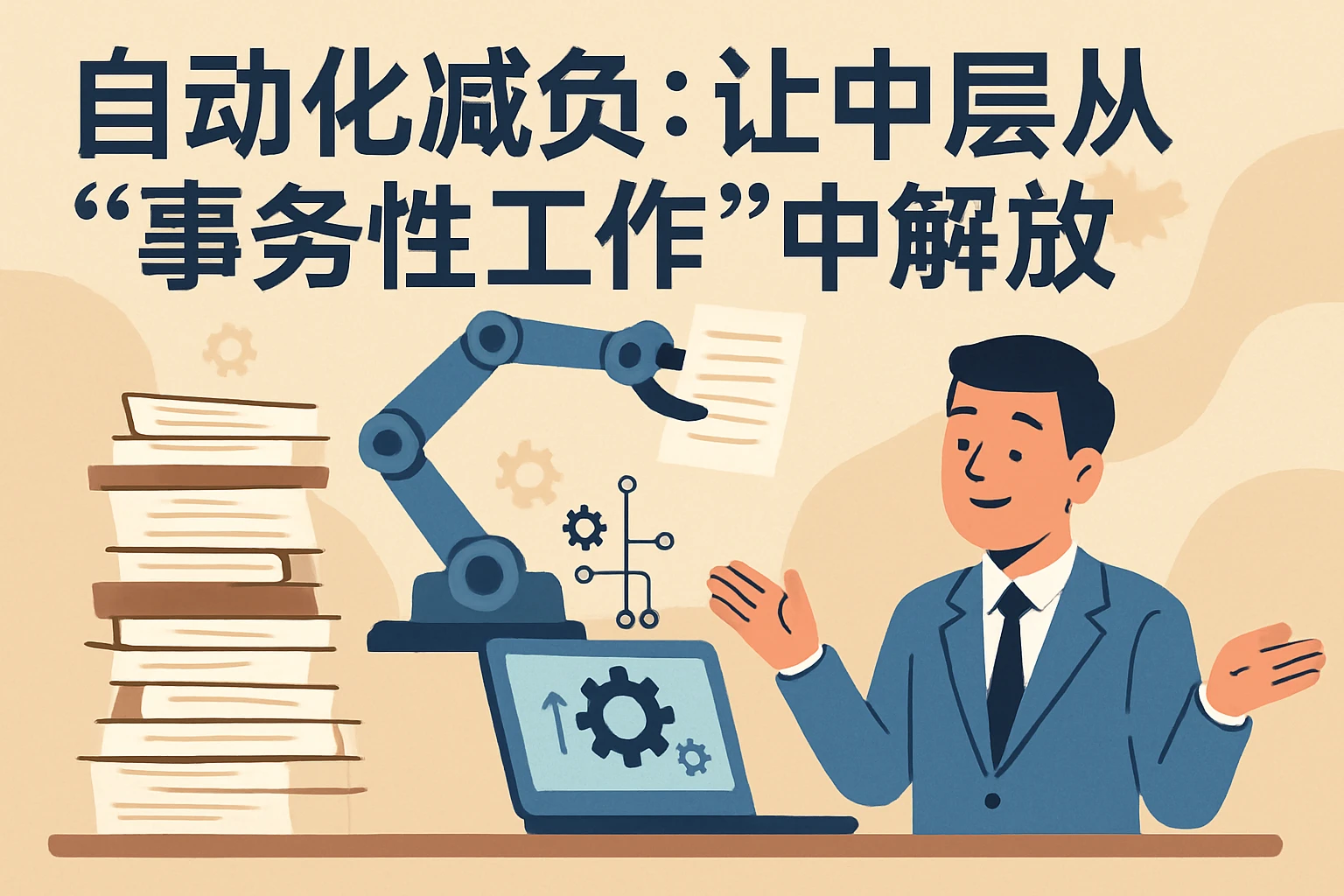 2. 自动化减负：让中层从“事务性工作”中解放