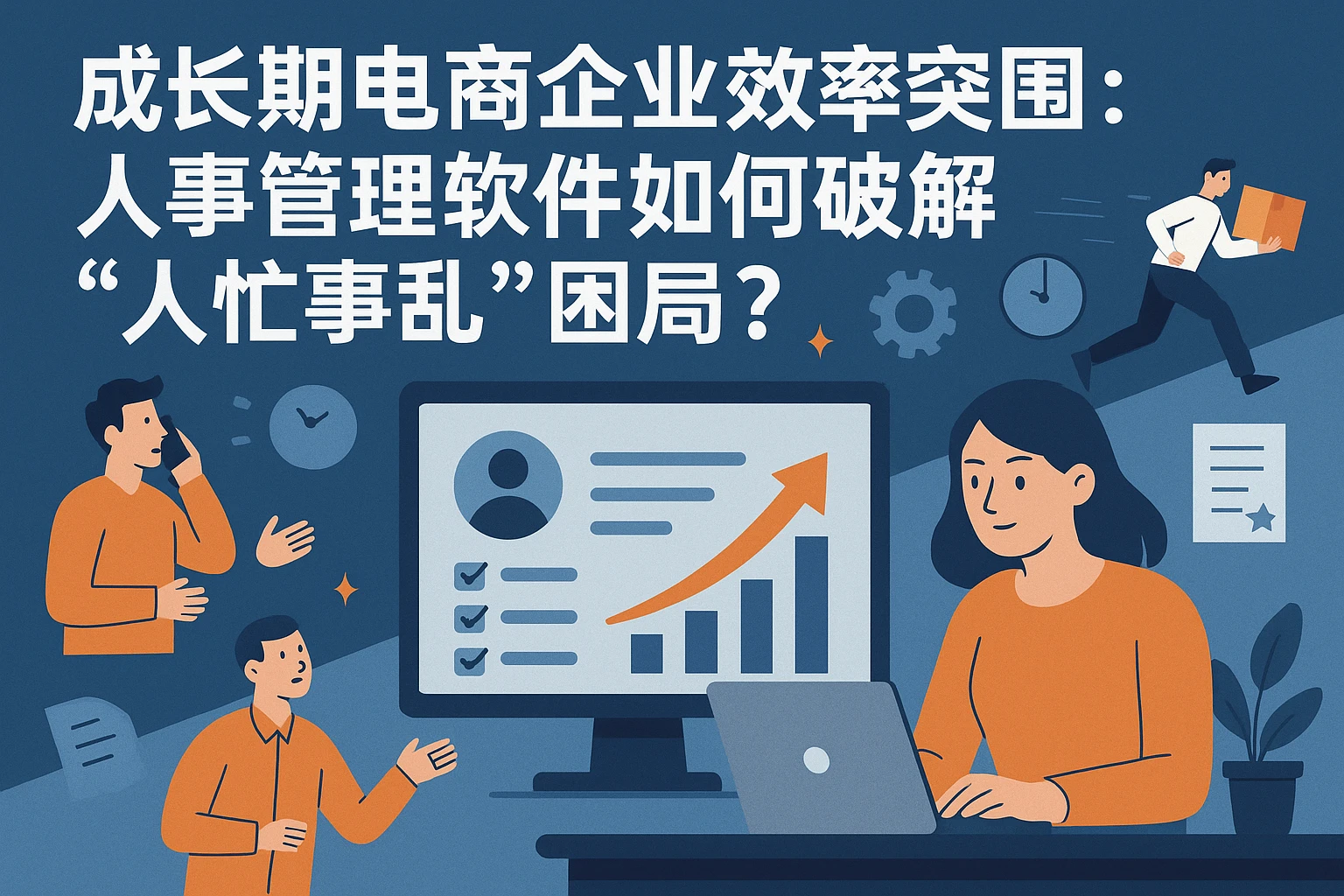 成长期电商企业效率突围：人事管理软件如何破解“人忙事乱”困局？