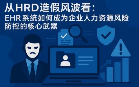 从HRD造假风波看：ehr系统如何成为企业人力资源风险防控的核心武器