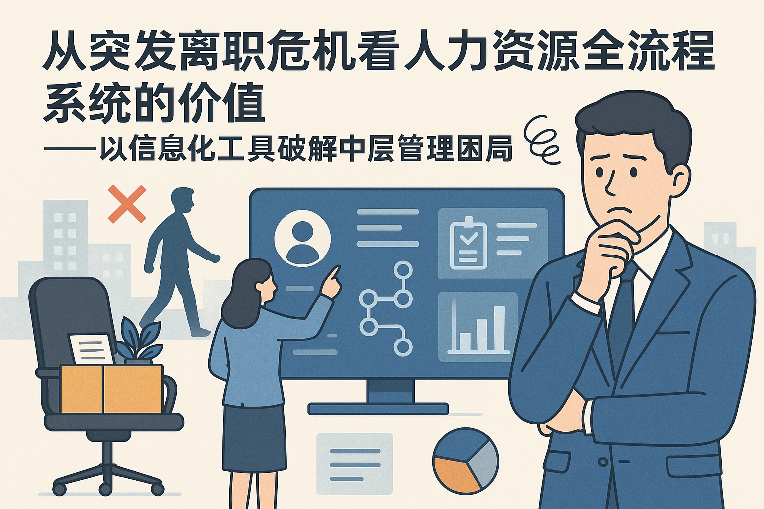 从突发离职危机看人力资源全流程系统的价值——以信息化工具破解中层管理困局