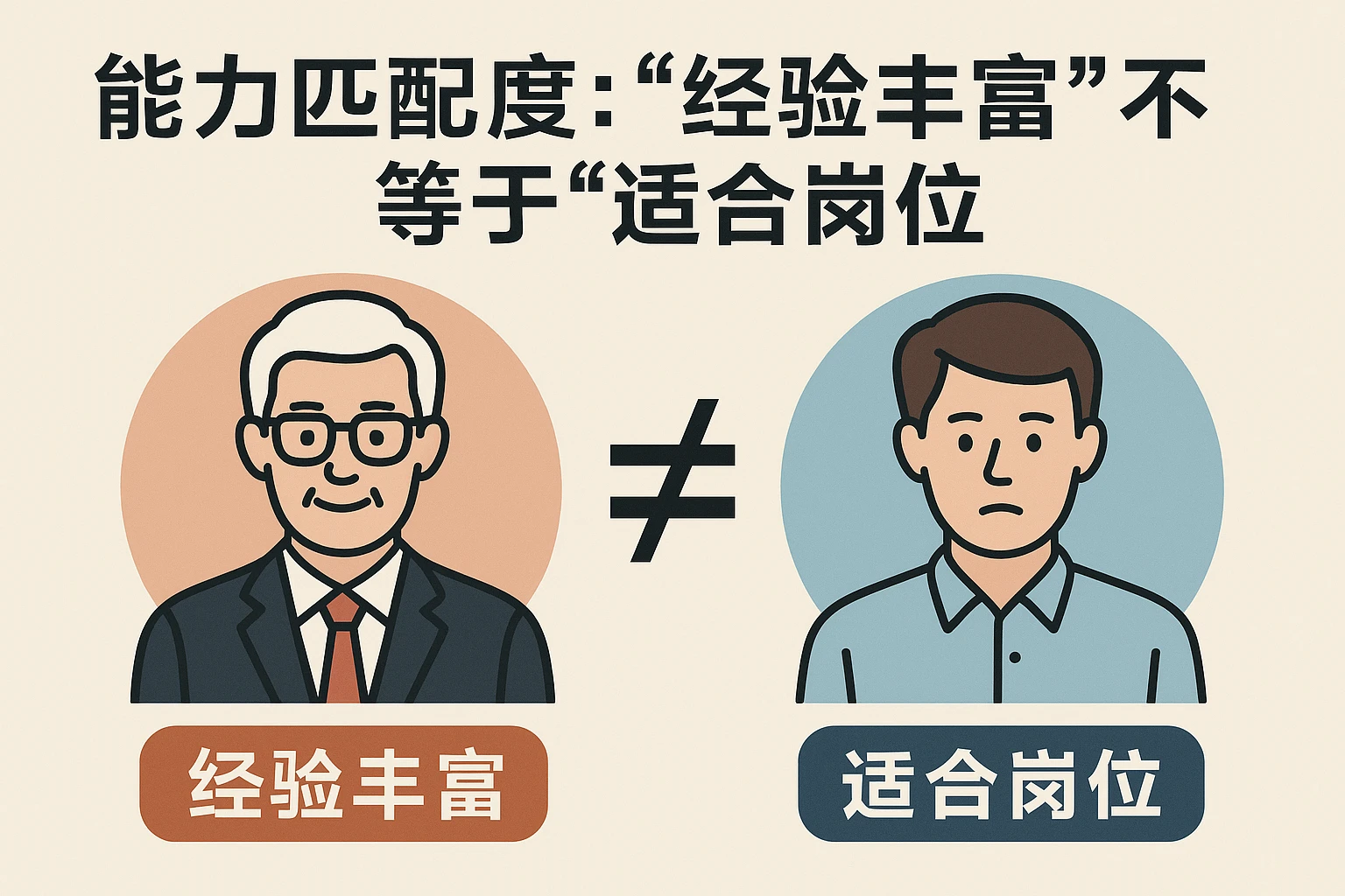 2. 能力匹配度：“经验丰富”不等于“适合岗位”