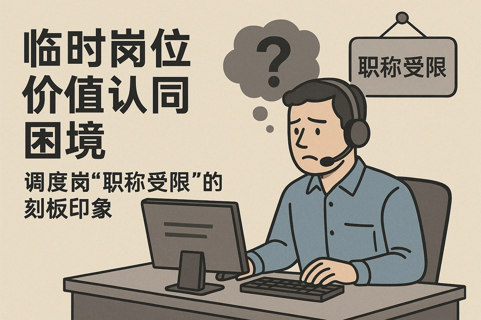 2. 临时岗位价值认同困境：调度岗“职称受限”的刻板印象