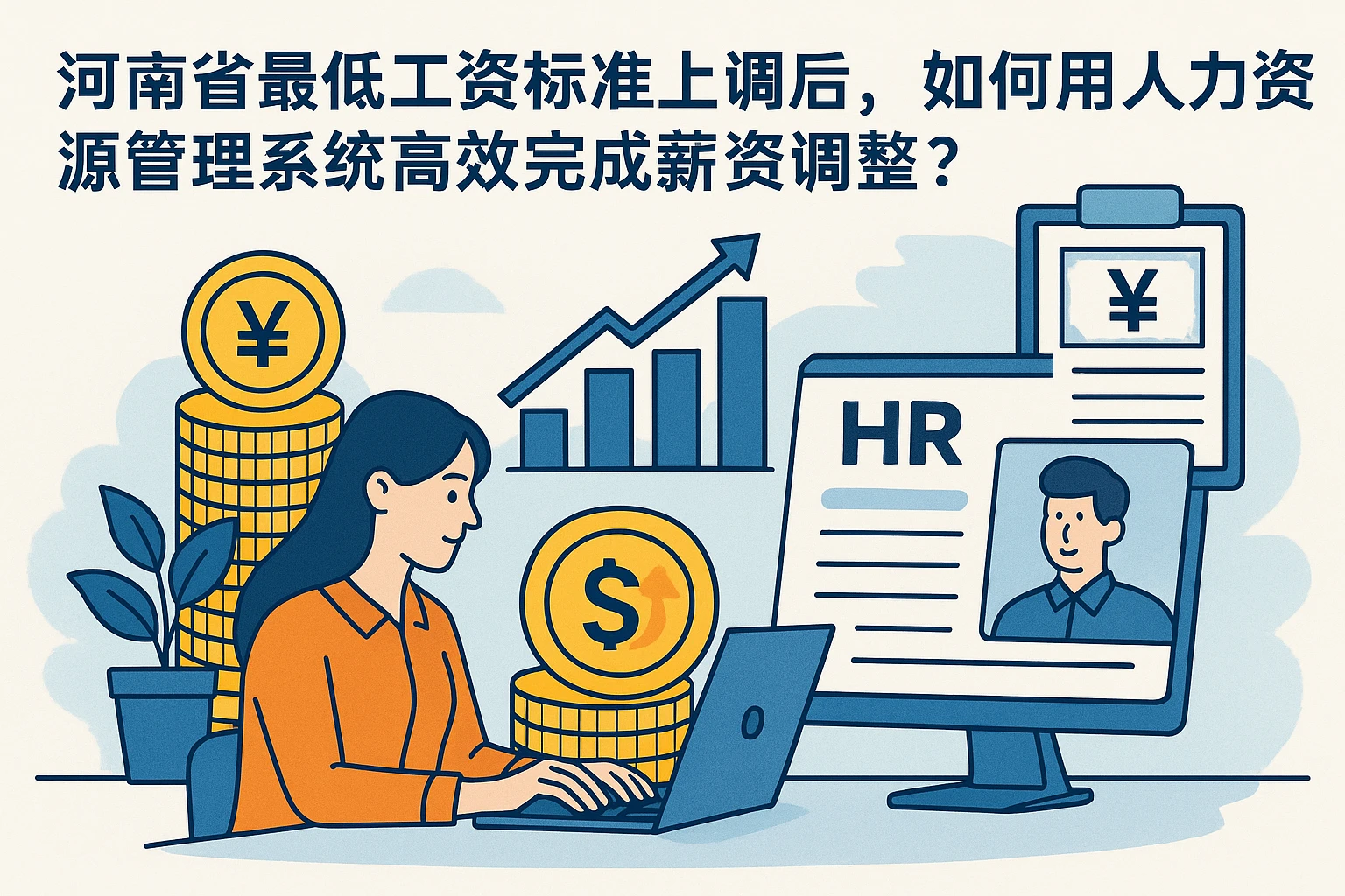 河南省最低工资标准上调后，如何用人力资源管理系统高效完成薪资调整？