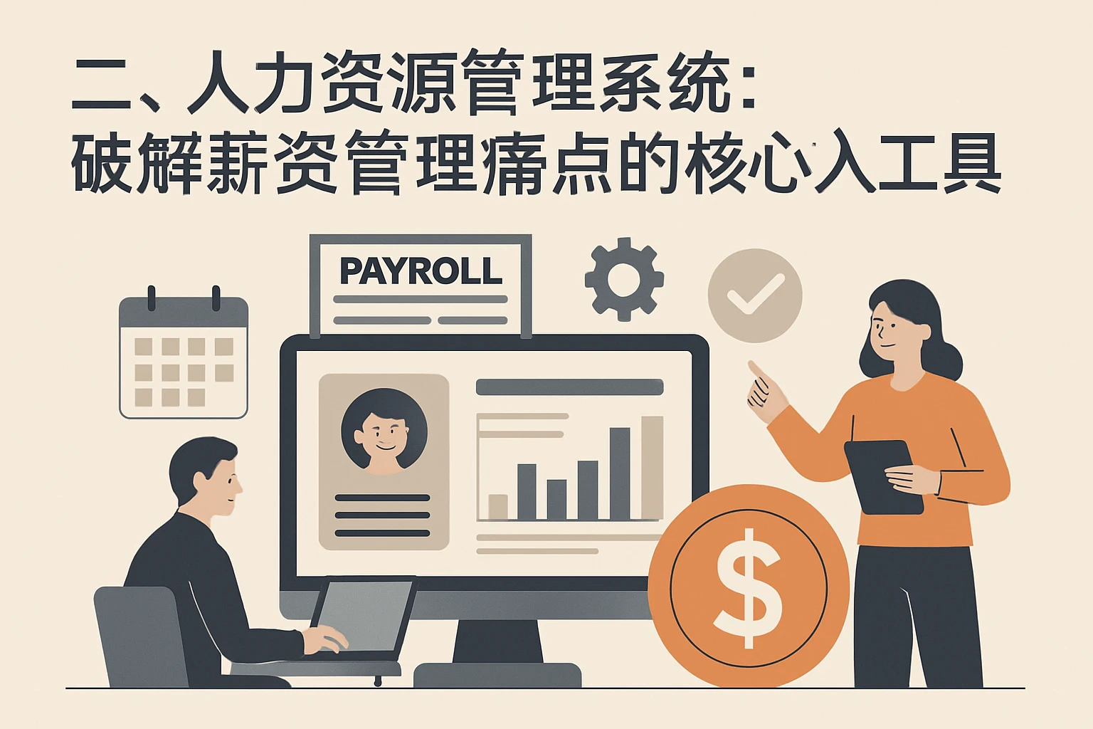 二、人力资源管理系统：破解薪资管理痛点的核心工具