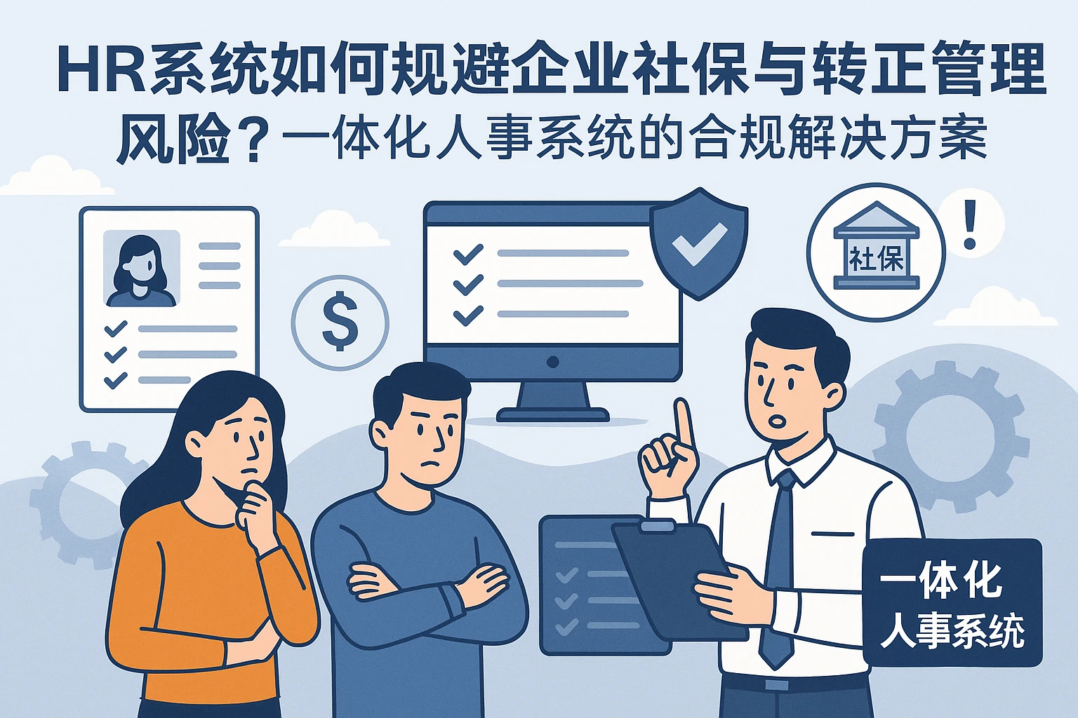 HR系统如何规避企业社保与转正管理风险？一体化人事系统的合规解决方案