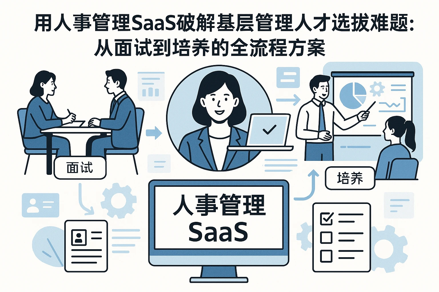用人事管理SaaS破解基层管理人才选拔难题：从面试到培养的全流程方案