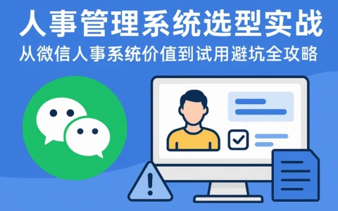 人事管理系统选型实战：从微信人事系统价值到试用避坑全攻略