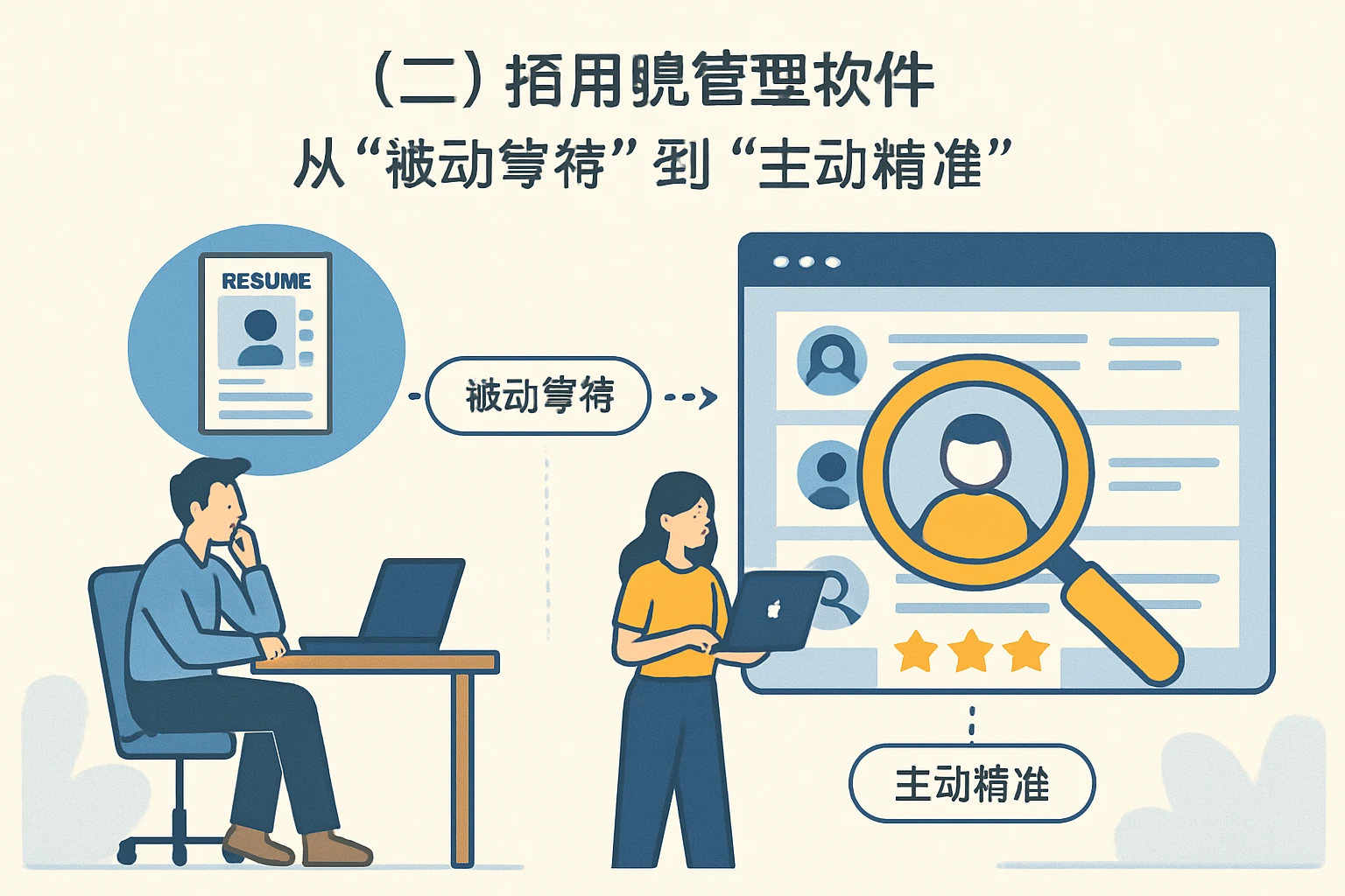 （二）招聘管理软件：从“被动等待”到“主动精准”