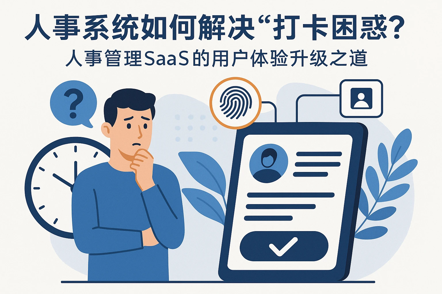 人事系统如何解决“打卡困惑”？人事管理SaaS的用户体验升级之道