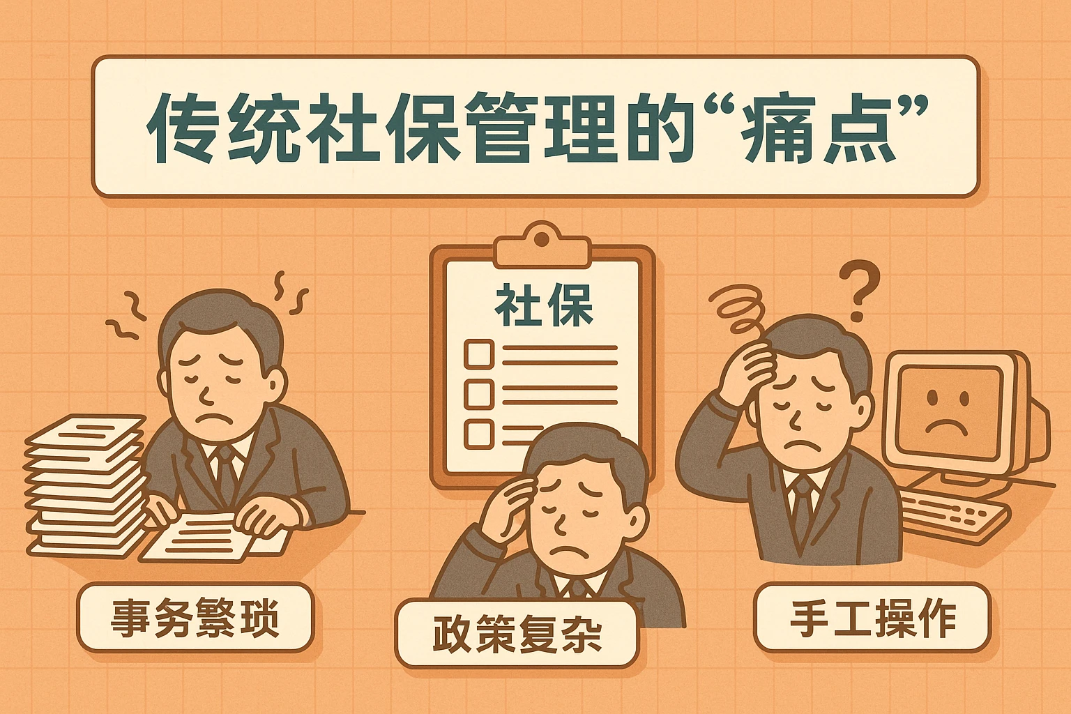 2. 传统社保管理的“痛点”