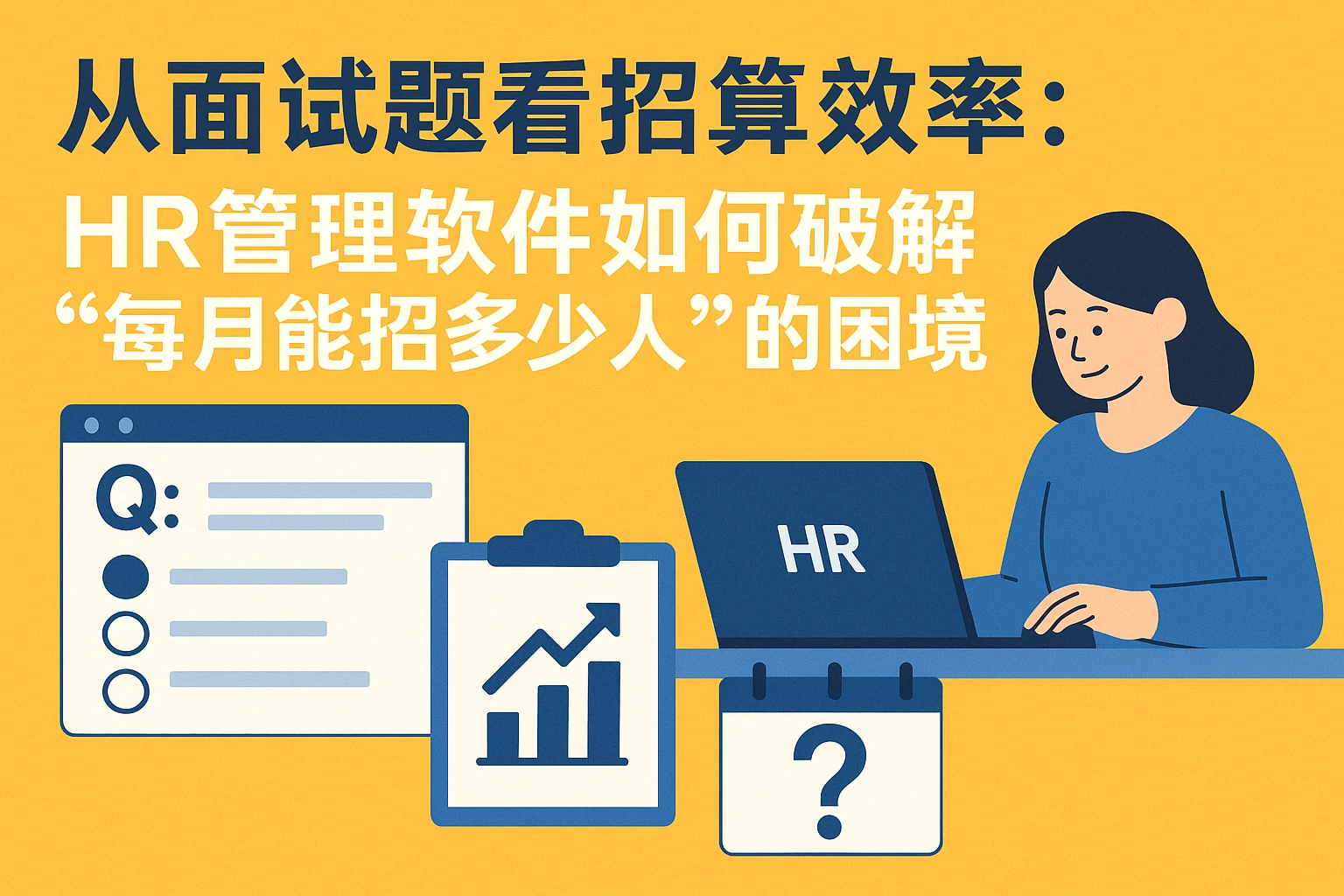 从面试题看招聘效率：HR管理软件如何破解“每月能招多少人”的困境