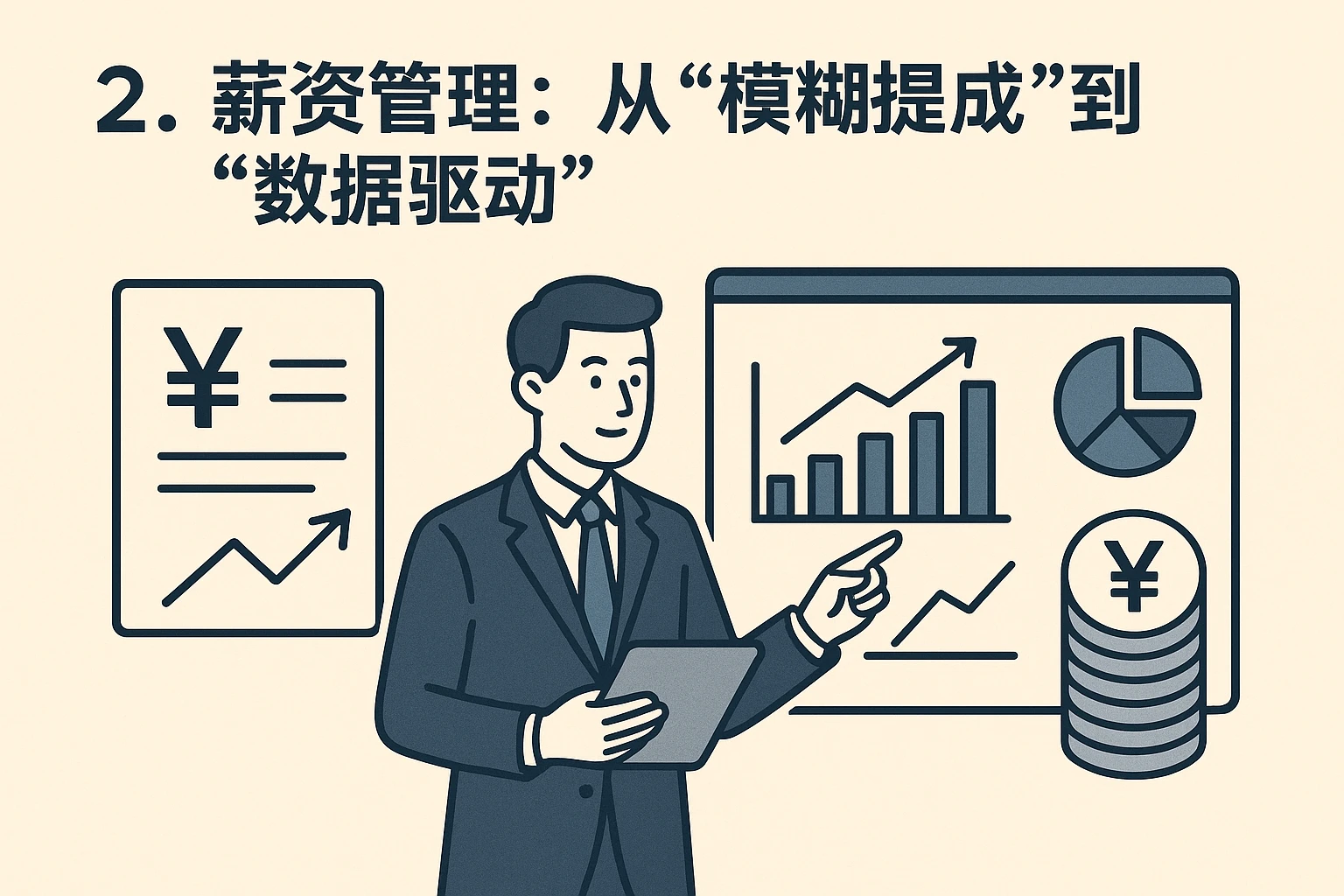 2. 薪资管理：从“模糊提成”到“数据驱动”