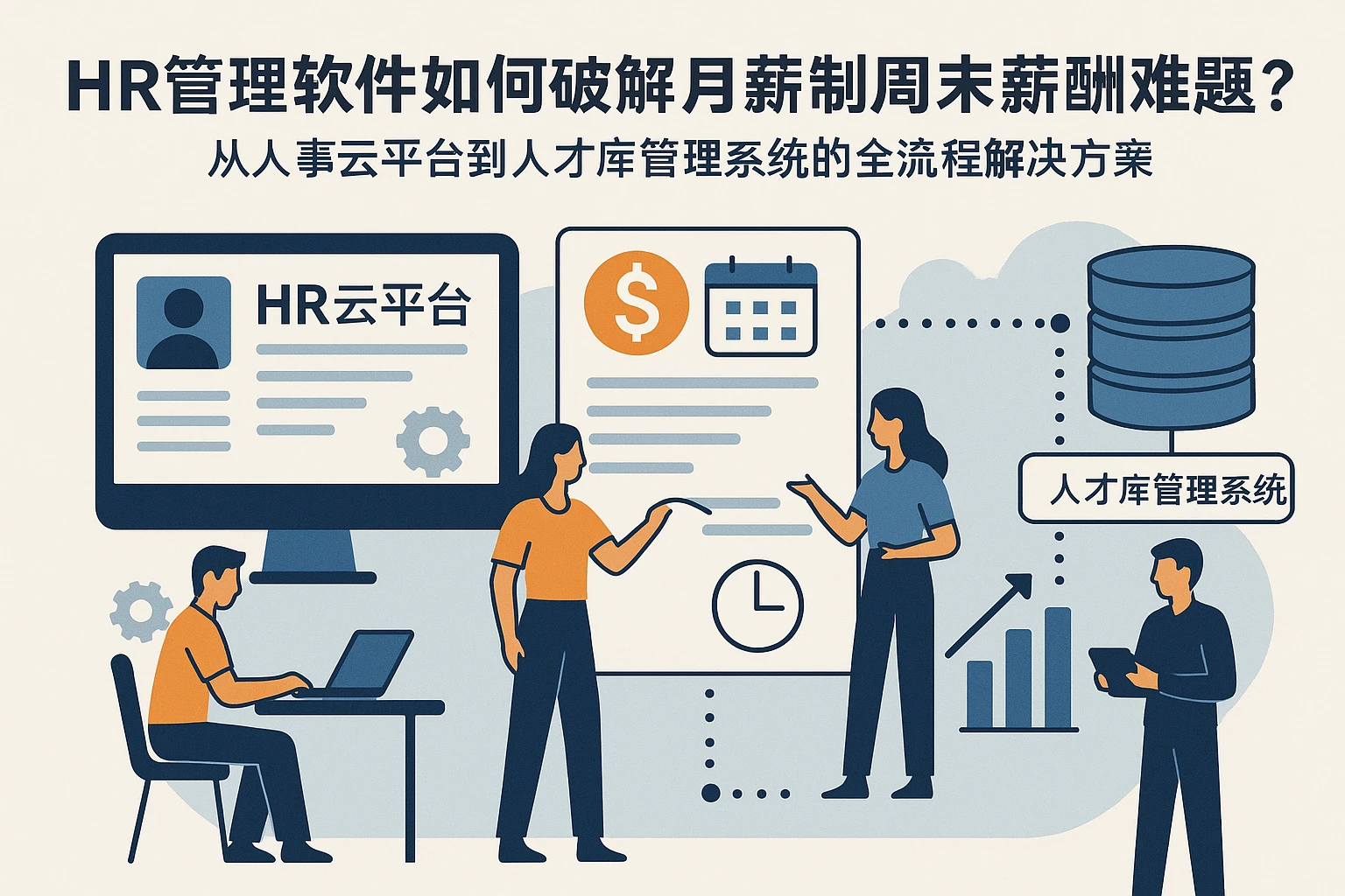 HR管理软件如何破解月薪制周末薪酬难题？——从人事云平台到人才库管理系统的全流程解决方案