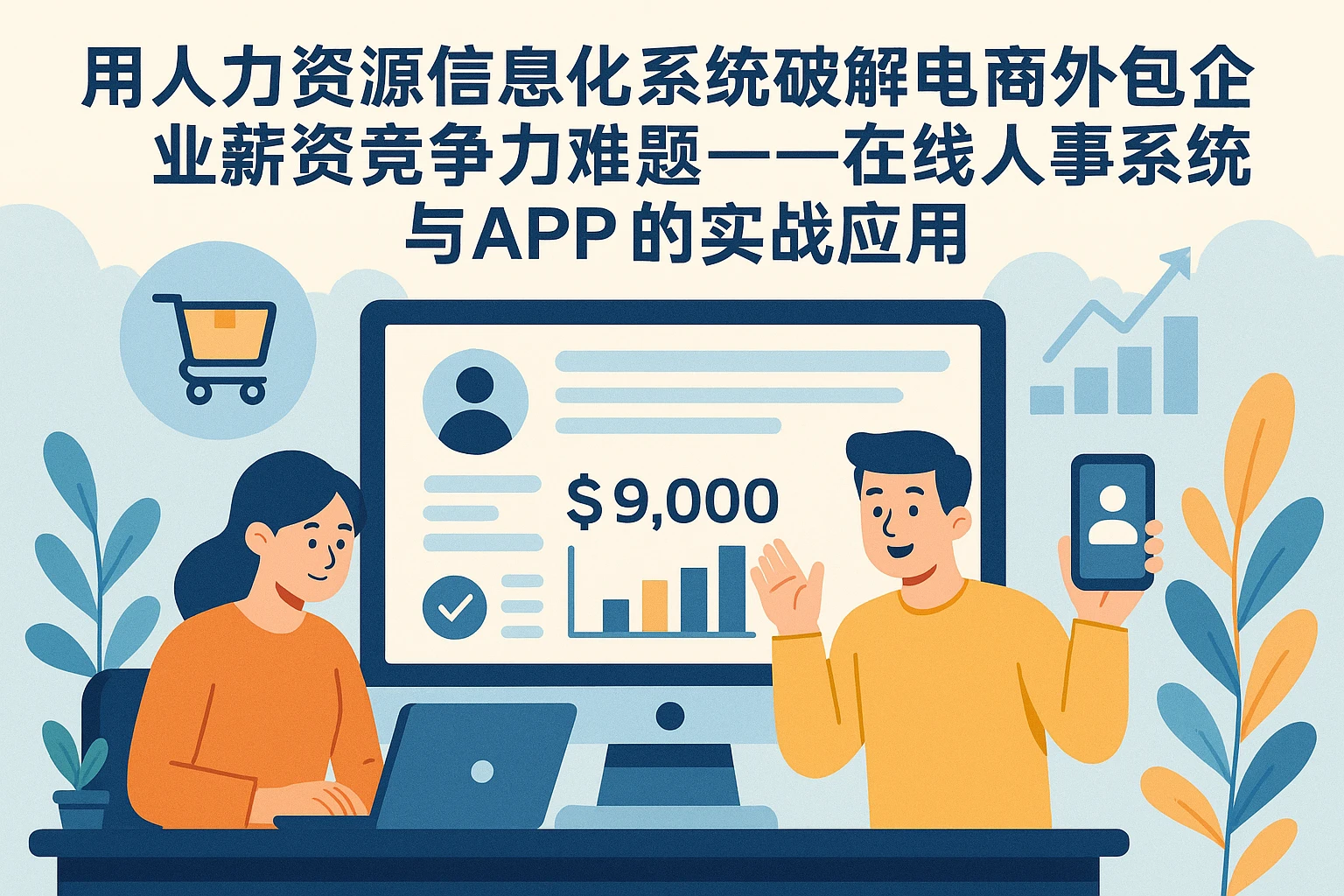 用人力资源信息化系统破解电商外包企业薪资竞争力难题——在线人事系统与APP的实战应用