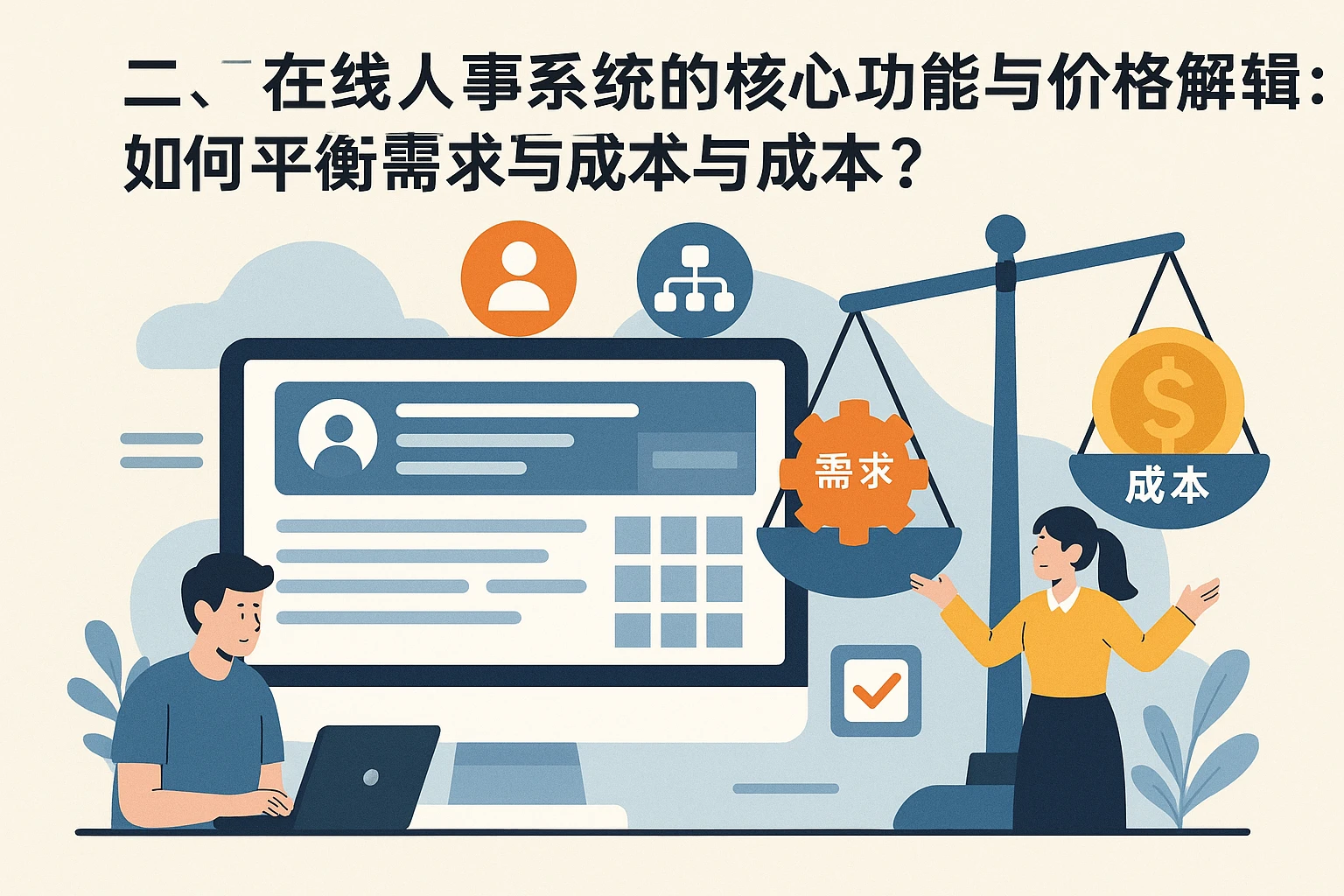 二、在线人事系统的核心功能与价格逻辑：如何平衡需求与成本？