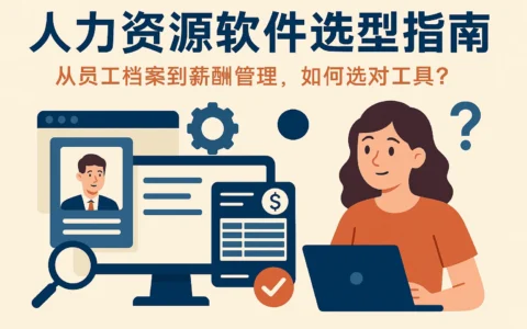 人力资源软件选型指南：从员工档案到薪酬管理，如何选对工具？