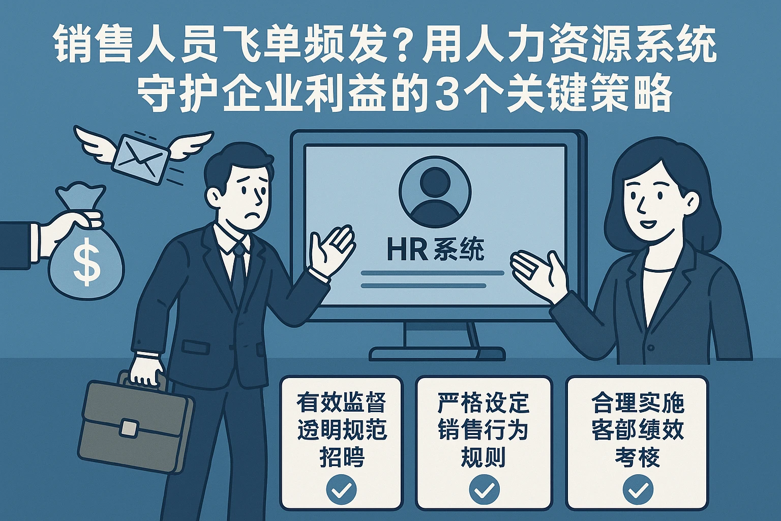 销售人员飞单频发？用人力资源系统守护企业利益的3个关键策略