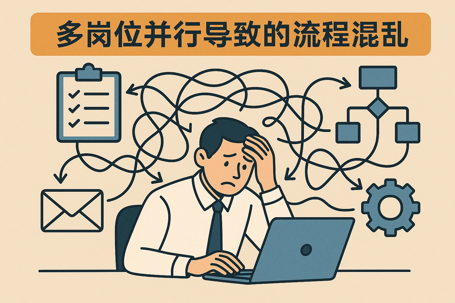 2. 多岗位并行导致的流程混乱