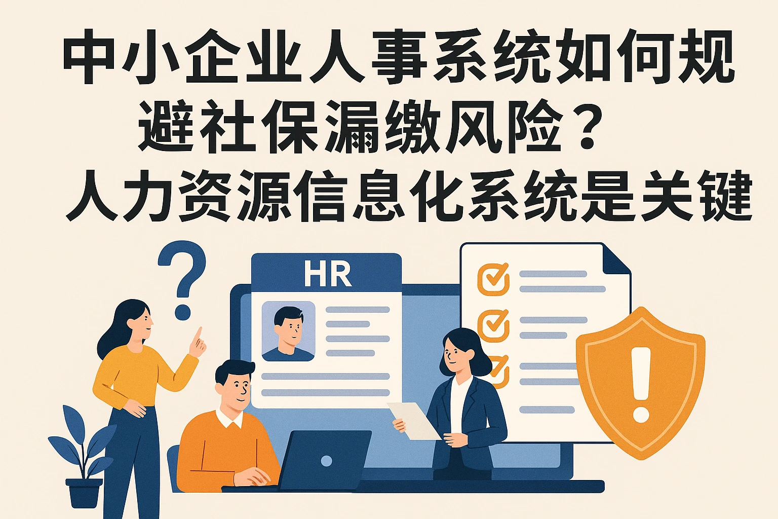 中小企业人事系统如何规避社保漏缴风险？人力资源信息化系统是关键