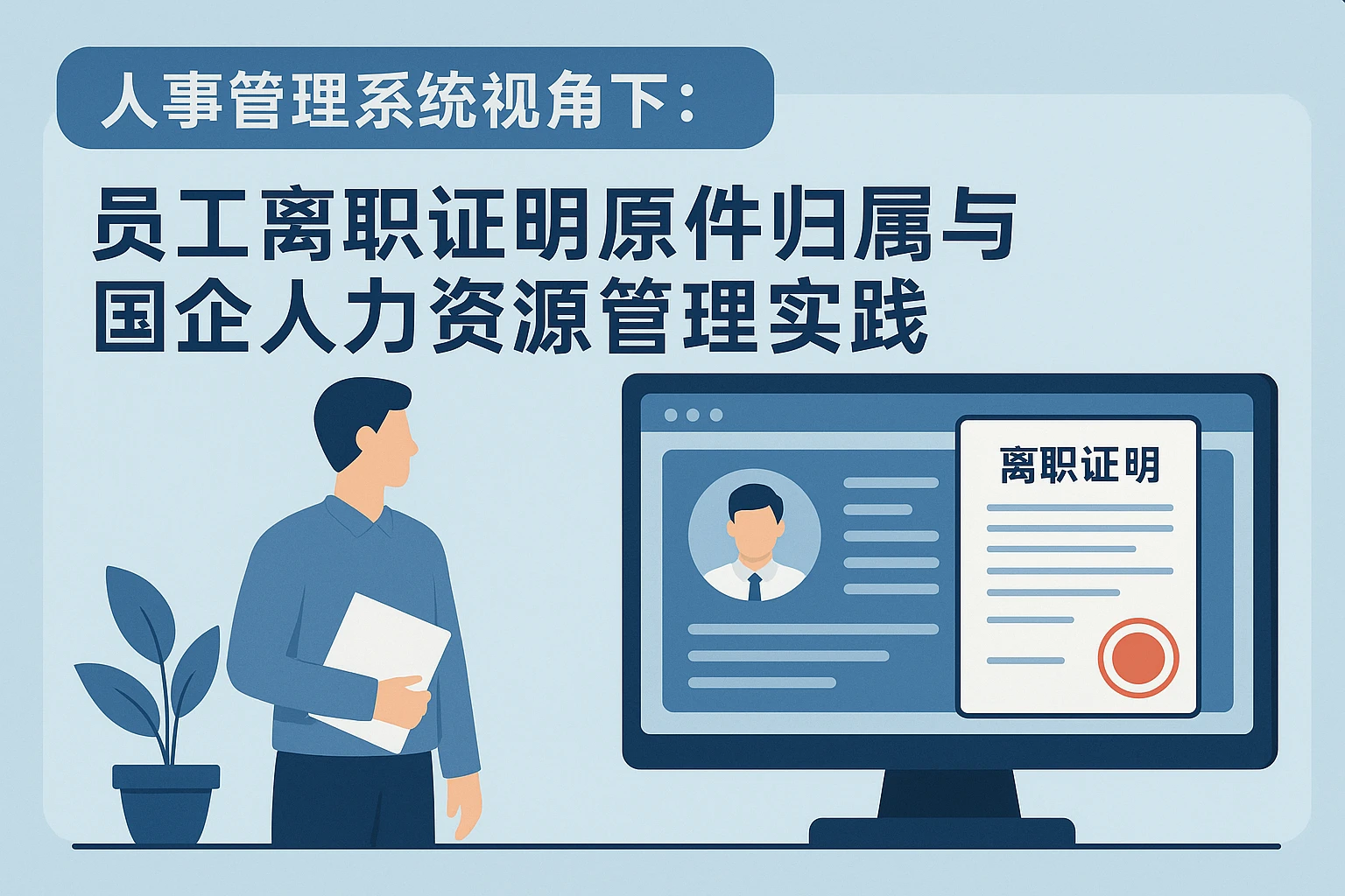 人事管理系统视角下：员工离职证明原件归属与国企人力资源管理实践