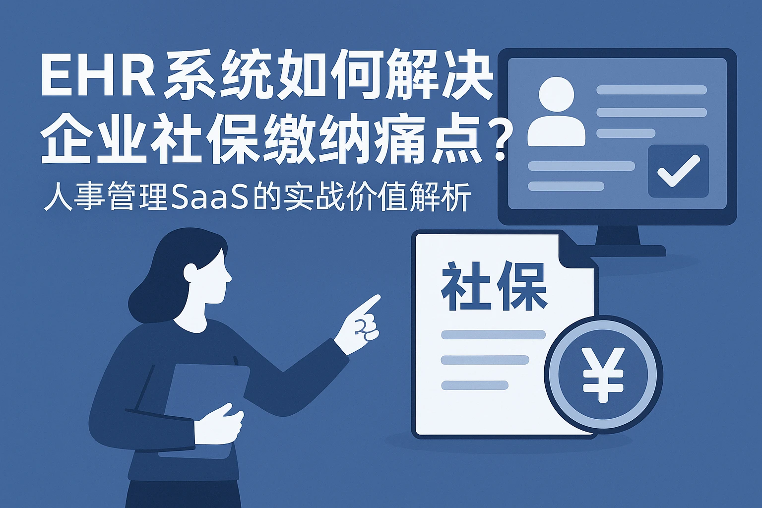 EHR系统如何解决企业社保缴纳痛点？人事管理SaaS的实战价值解析