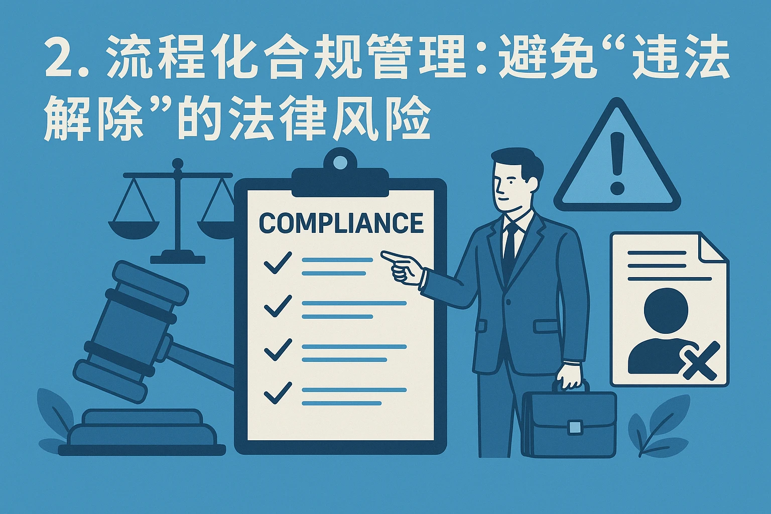 2. 流程化合规管理：避免“违法解除”的法律风险