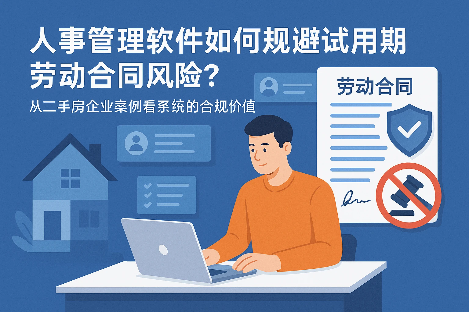 人事管理软件如何规避试用期劳动合同风险？从二手房企业案例看系统的合规价值