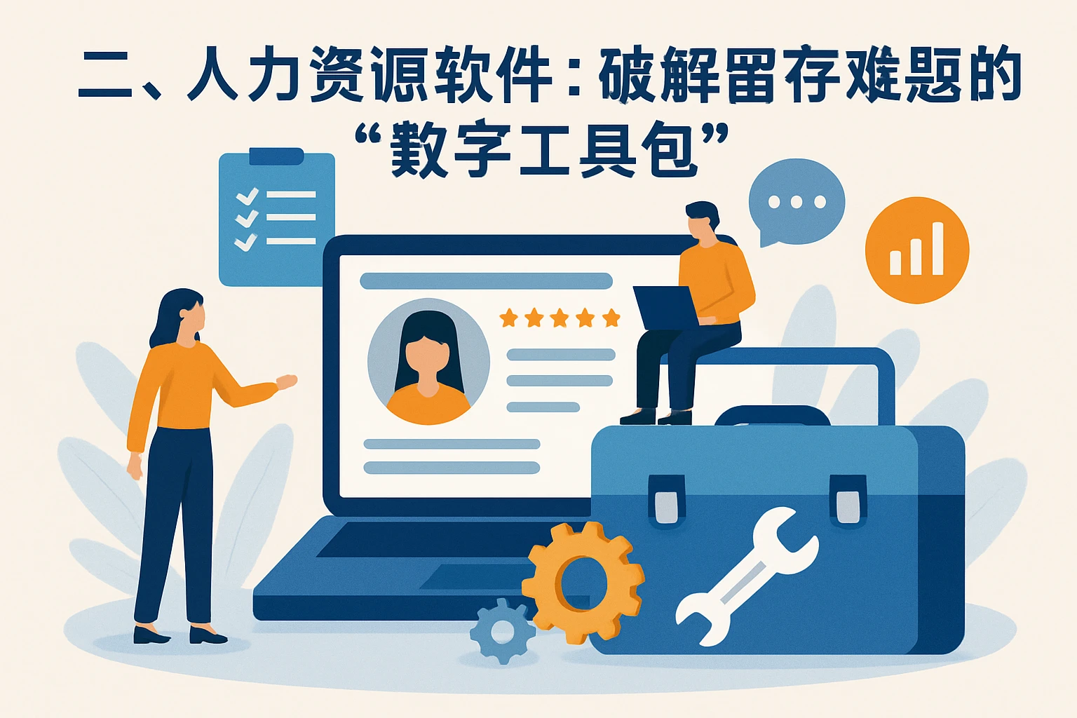 二、人力资源软件：破解留存难题的“数字工具包”