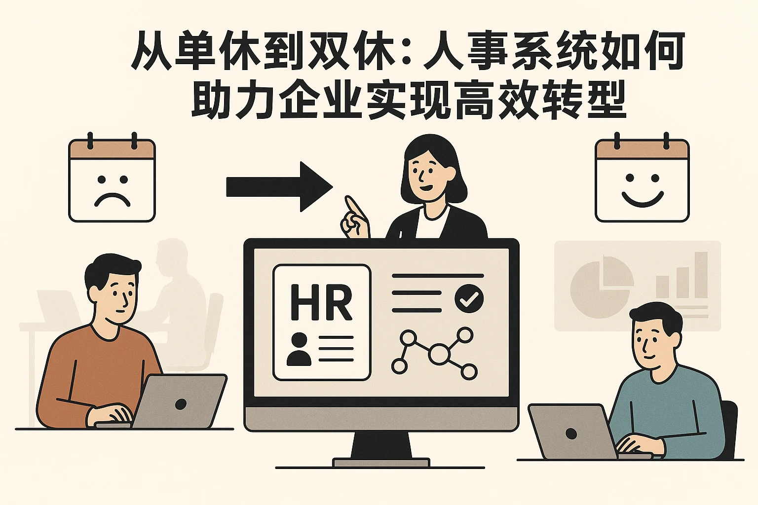 从单休到双休：人事系统如何助力企业实现高效转型