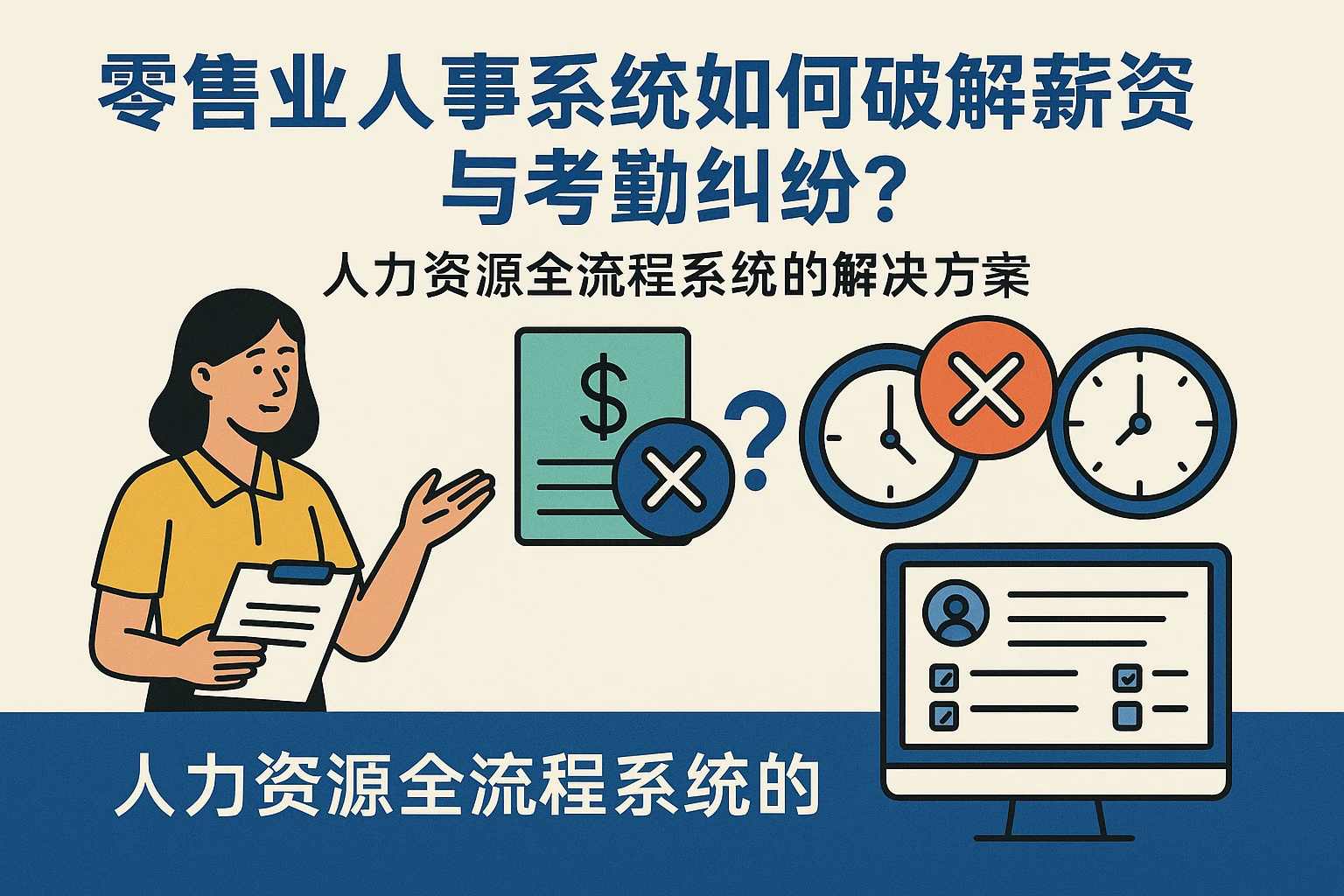 零售业人事系统如何破解薪资与考勤纠纷？人力资源全流程系统的解决方案