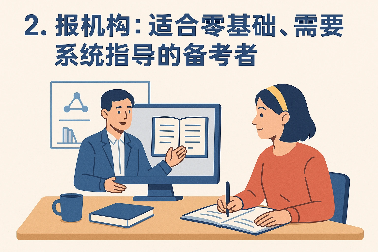 2. 报机构：适合零基础、需要系统指导的备考者