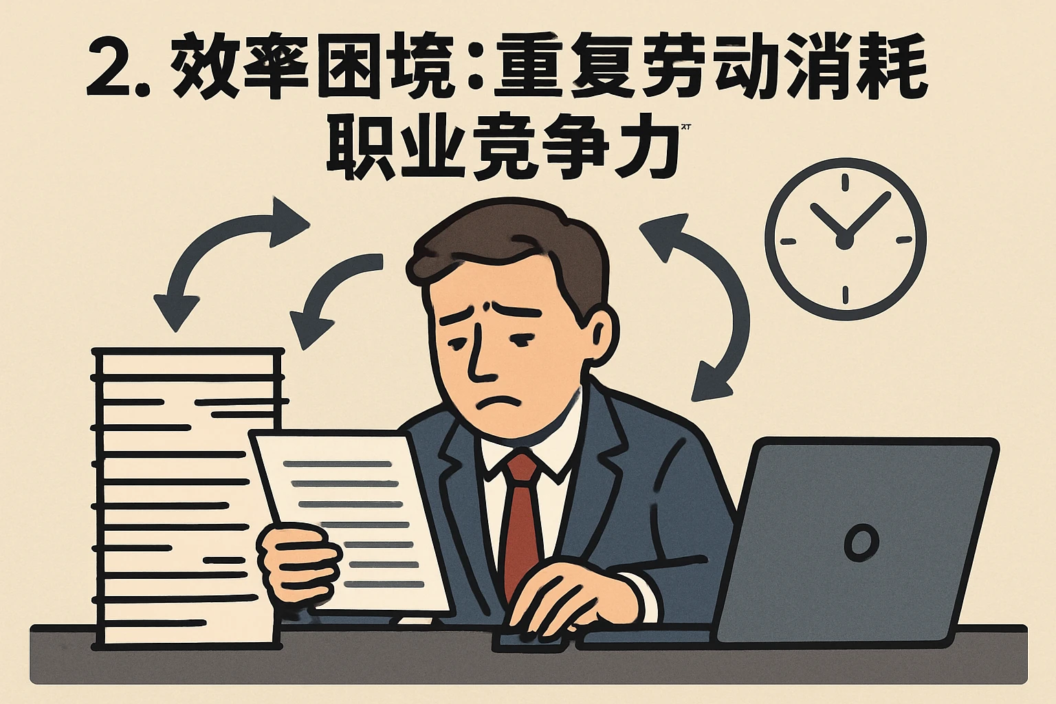 2. 效率困境：重复劳动消耗职业竞争力