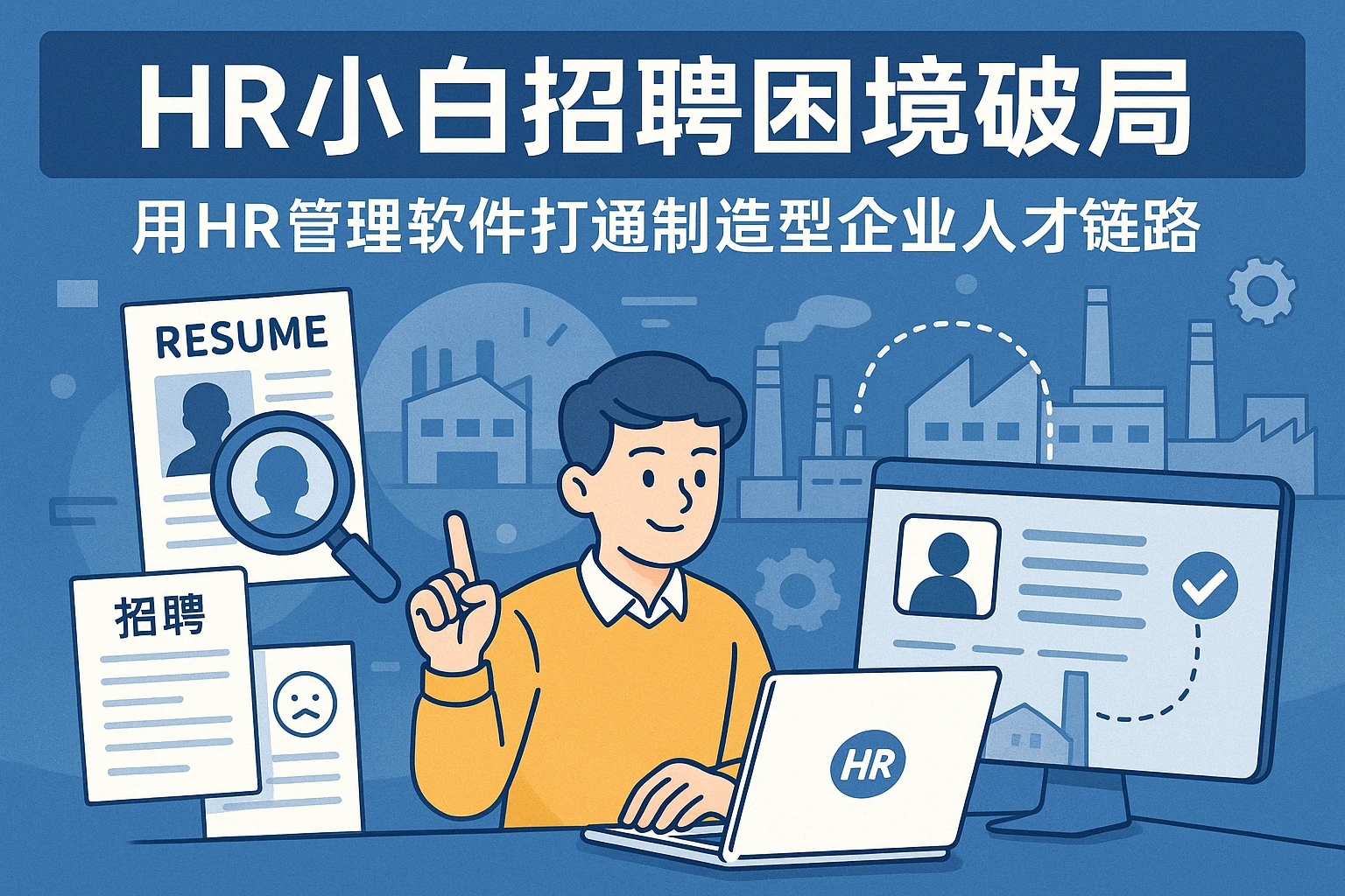 HR小白招聘困境破局：用HR管理软件打通制造型企业人才链路