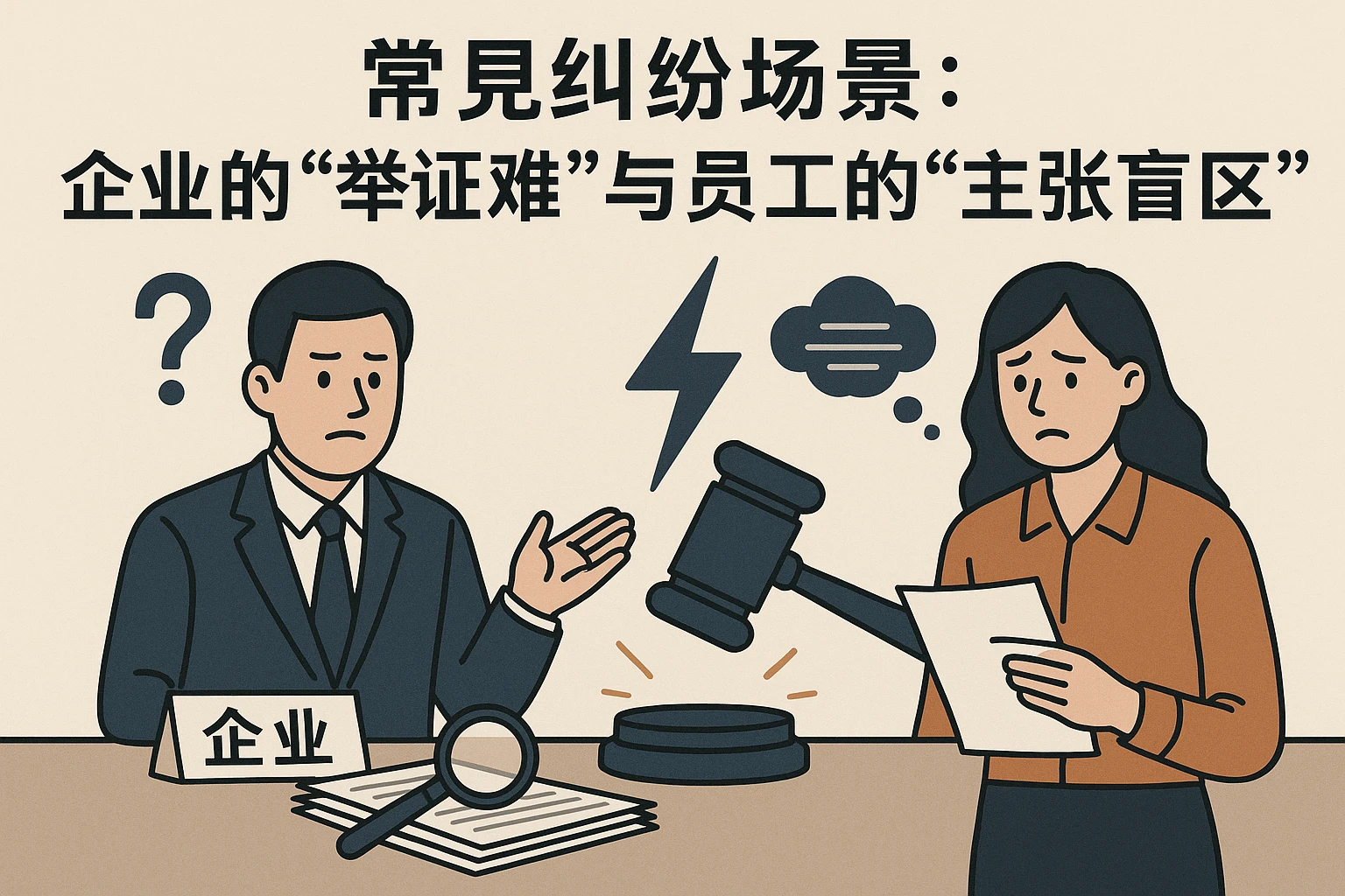 2. 常见纠纷场景：企业的“举证难”与员工的“主张盲区”