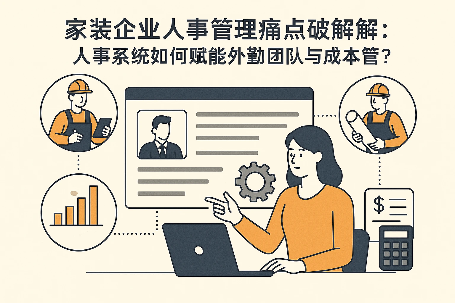 家装企业人事管理痛点破解：人事系统如何赋能外勤团队与成本管控？