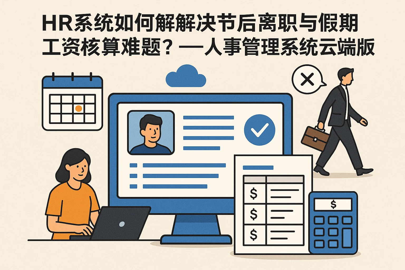 HR系统如何解决节后离职与假期工资核算难题？——人事管理系统云端版的实战应用