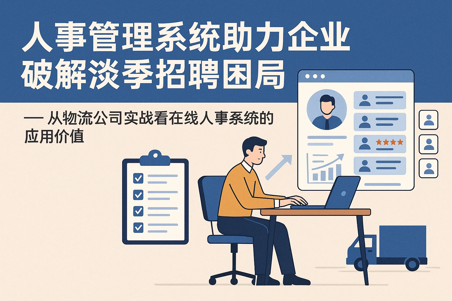 人事管理系统助力企业破解淡季招聘困局——从物流公司实战看在线人事系统的应用价值