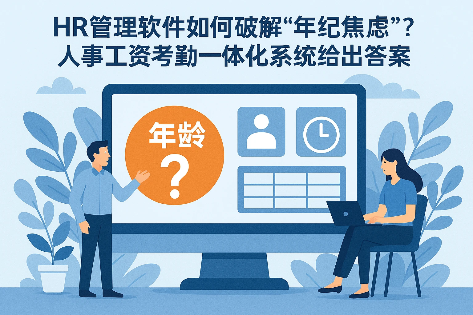 HR管理软件如何破解“年纪焦虑”？人事工资考勤一体化系统给出答案