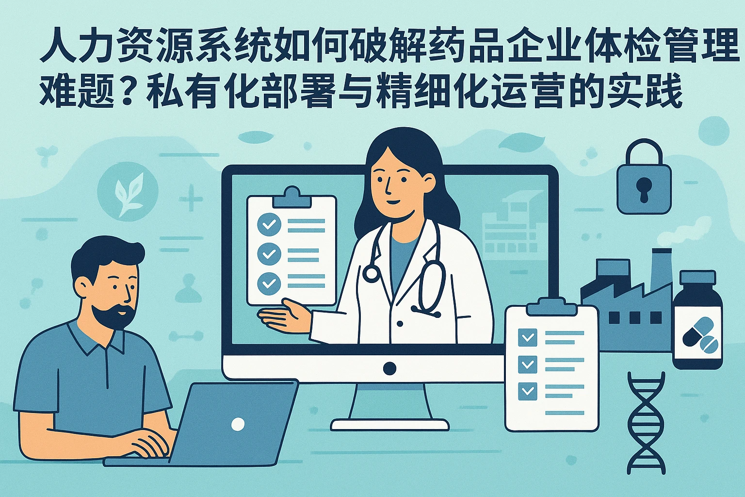 人力资源系统如何破解药品企业体检管理难题？私有化部署与精细化运营的实践