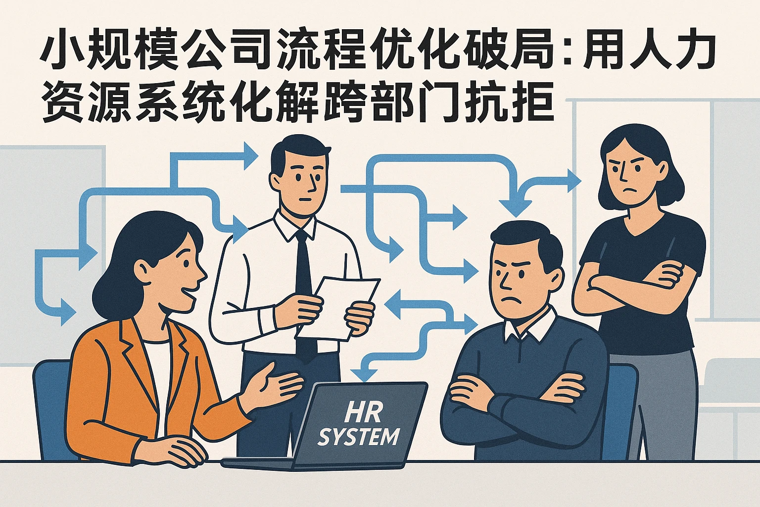 小规模公司流程优化破局：用人力资源系统化解跨部门抗拒