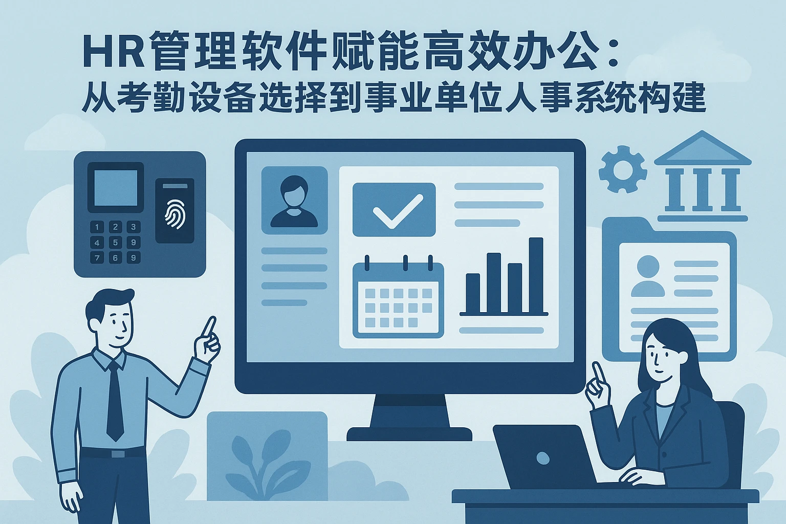 HR管理软件赋能高效办公：从考勤设备选择到事业单位人事系统构建