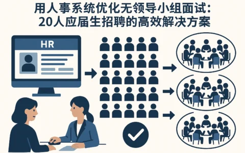 用人事系统优化无领导小组面试：20人应届生招聘的高效解决方案